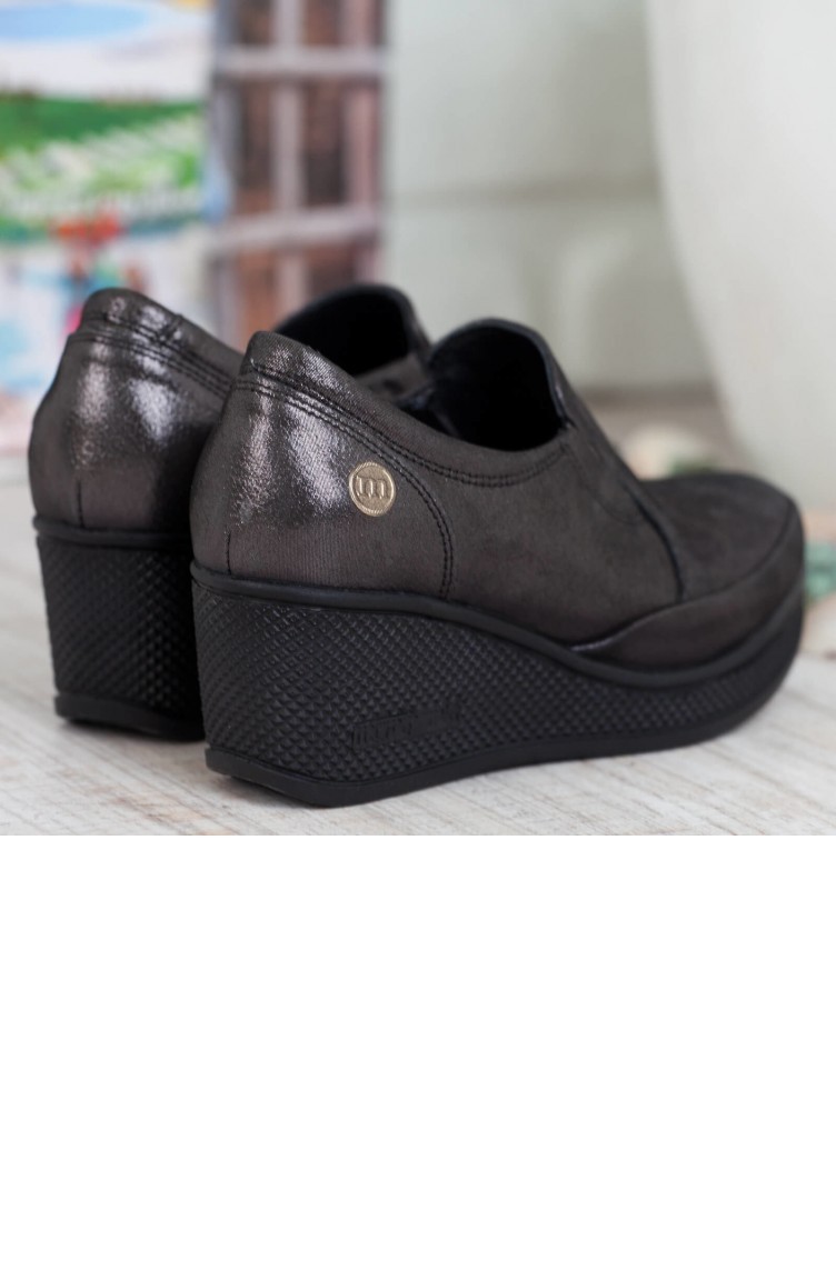 Mammamia Women´s Wedge Heeled Shoes A192Ydyl00602677 Platinum Leather  192YDYL00602677 | Sefamerve