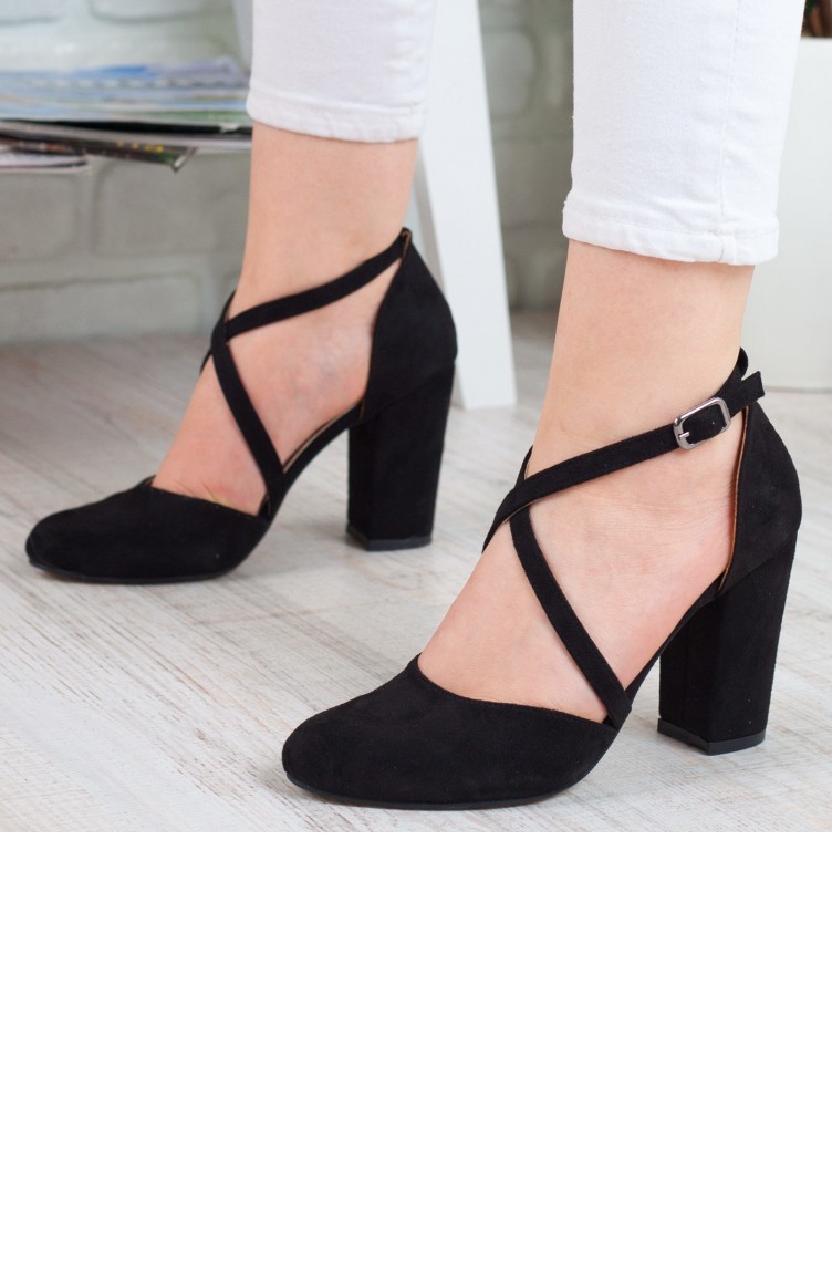 Kadın Topuklu Ayakkabı A192Ysws0016035 Siyah Süet | Sefamerve