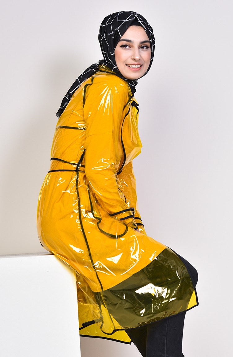معطف واق من المطر أصفر 12001-04 | Sefamerve