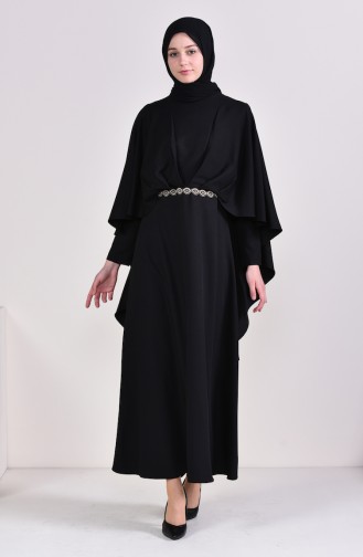 Black Hijab Dress 5008-03