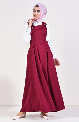 فستان بتصميم سالوبيت بدون أكمام 5514-07 لون أرجواني 5514-07 | Sefamerve