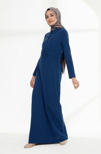 Indigo Hijab Dress 5014-09