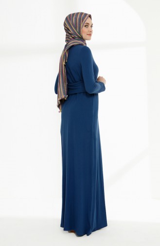 Indigo Hijab Dress 5014-09