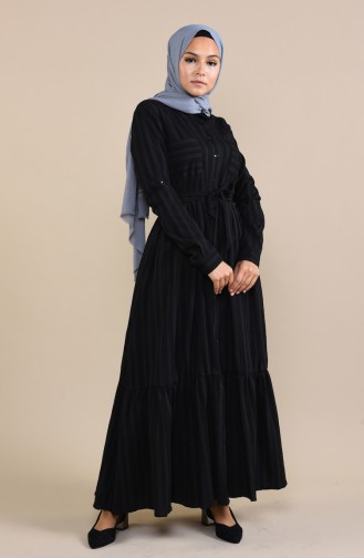 Black Hijab Dress 0009-05