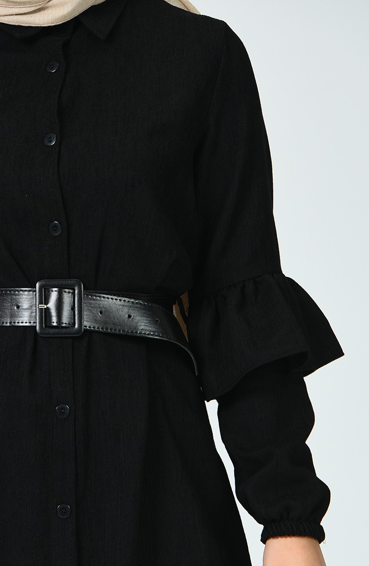 فستان أسود 5019-04 | Sefamerve