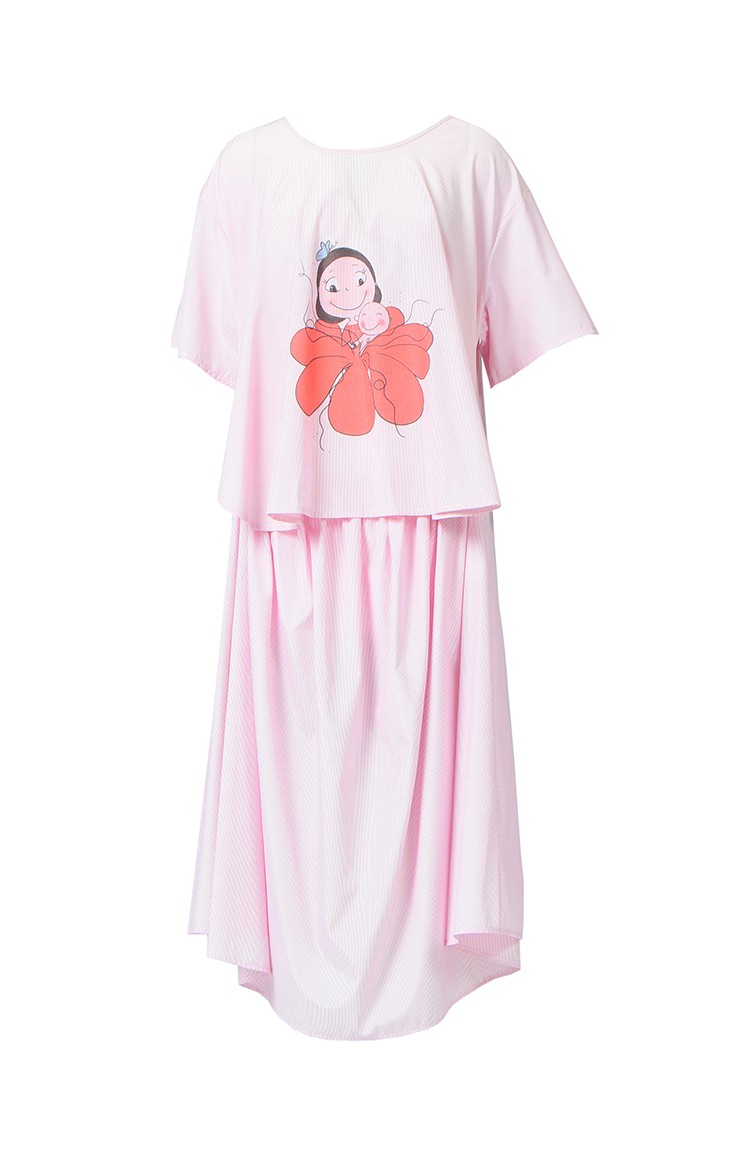 Pink Hijab Dress 19ADP | Sefamerve