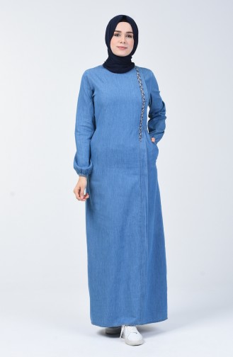 Jeans Blue İslamitische Jurk 3652-02