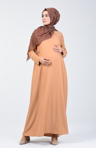 Dark Mink Hijab Dress 8147-01