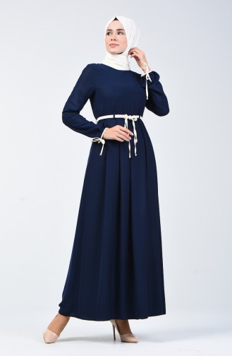 Robe Hijab Bleu Marine 6844-02