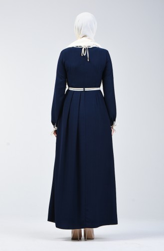 Robe Hijab Bleu Marine 6844-02