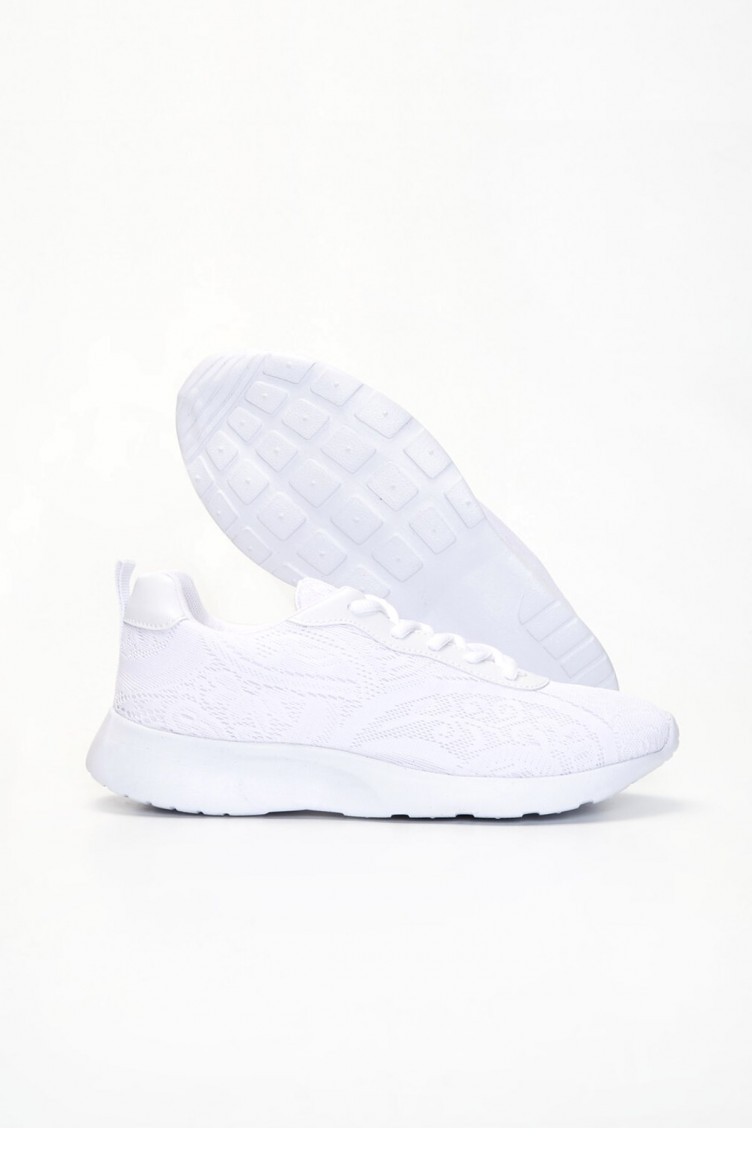 Letoon 2023 Spor Ayakkabı Beyaz Beyaz | Sefamerve
