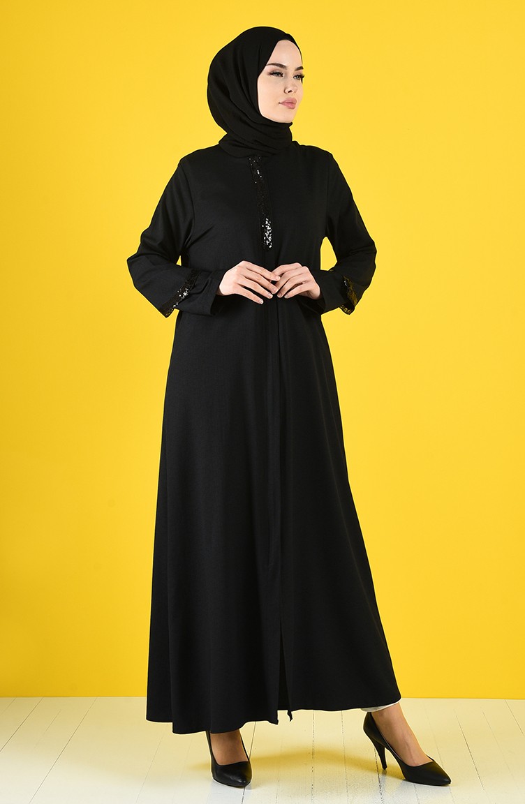 Black Abaya 1063-01 | Sefamerve
