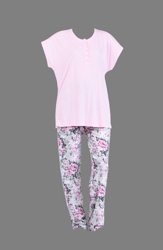 Pulverpink Pyjama 5007-01