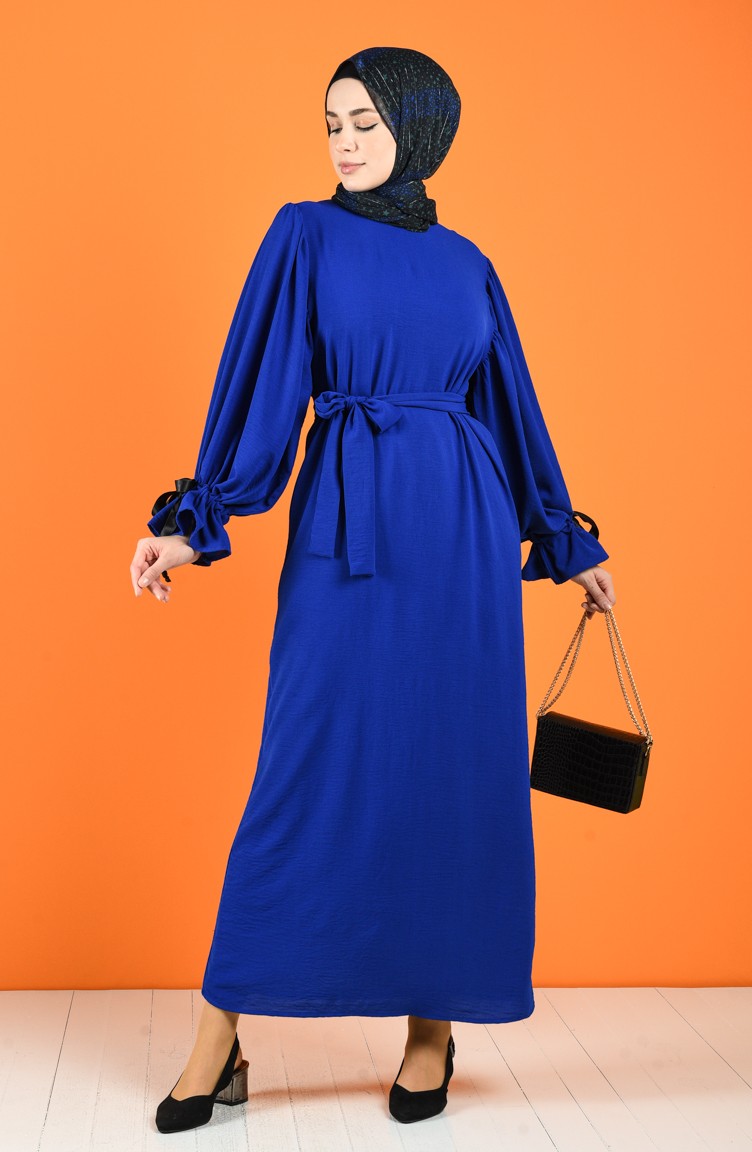 فستان أزرق 5780-06 | Sefamerve