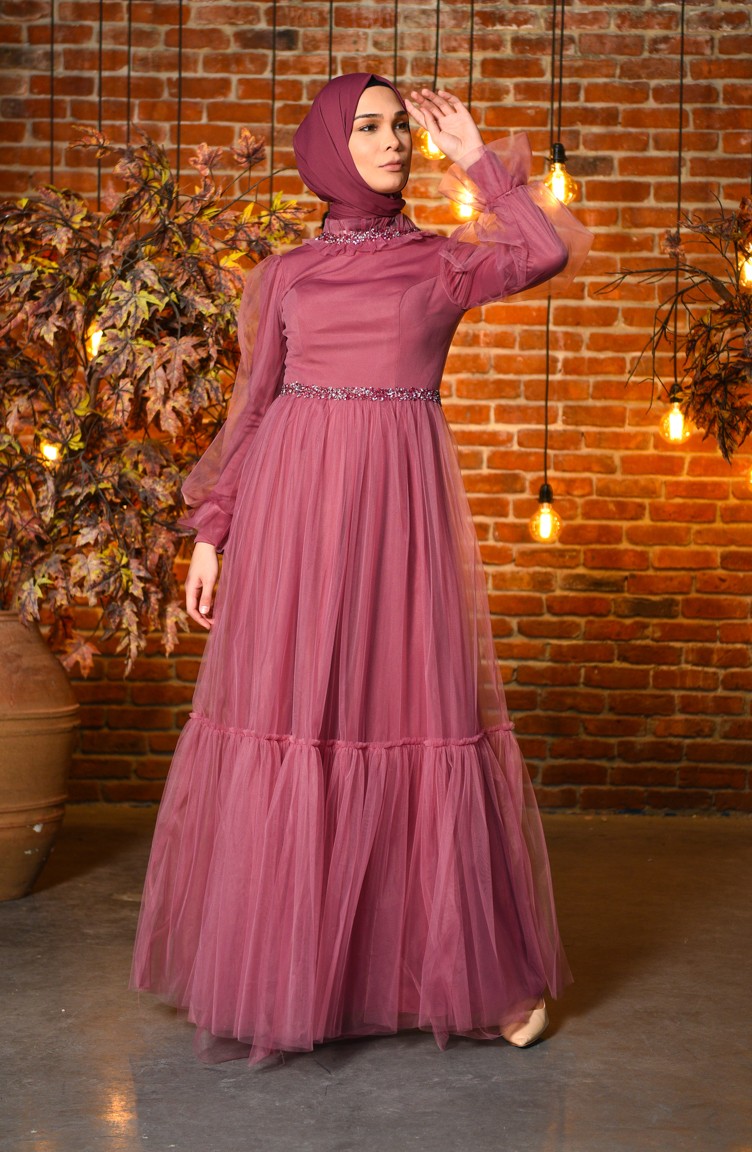 Lila Hijab-Abendkleider 4805-03 | Sefamerve
