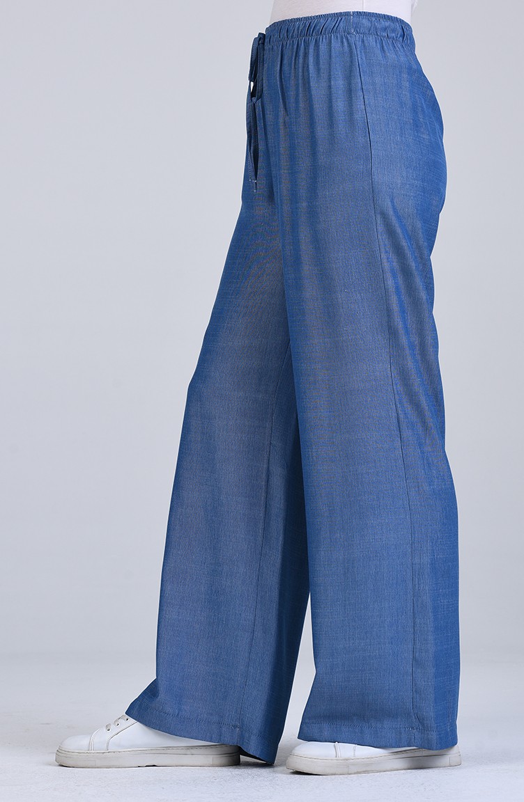 Skinny wide-leg Trousers 20y1009500-01 Denim Blue 20Y1009500-01 | Sefamerve