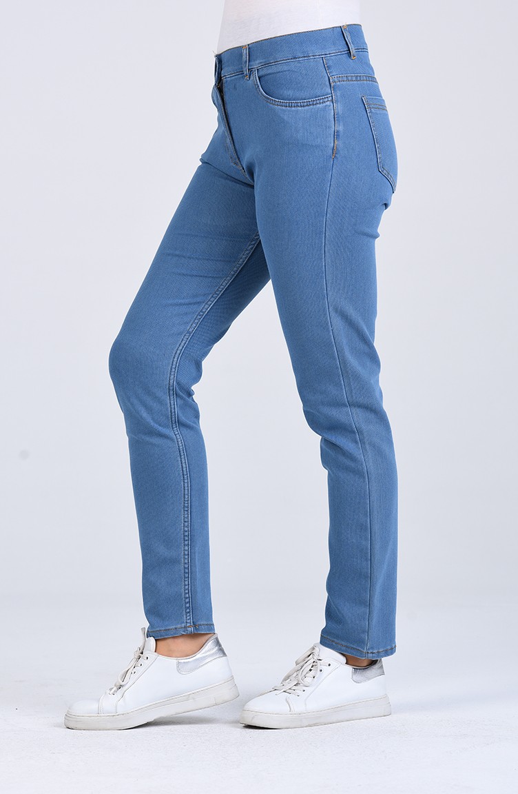 Skinny Jeans with Pockets 0662-01 Denim Blue 0662-01 | Sefamerve