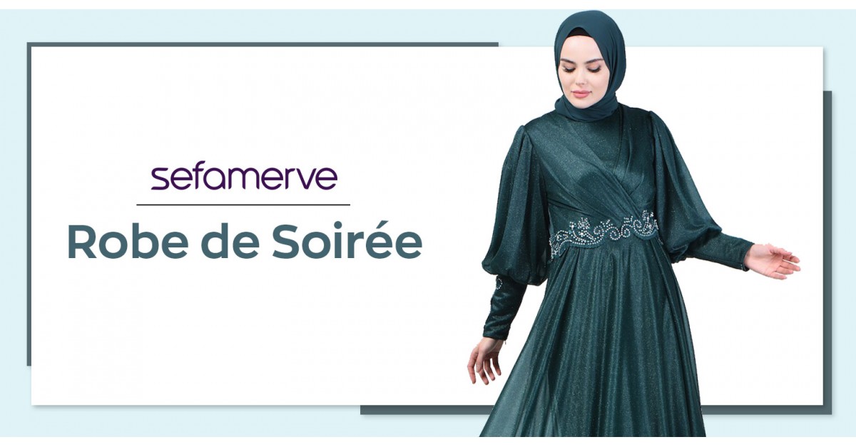 Modèles de Robe de Soirée Hijab | Sefamerve