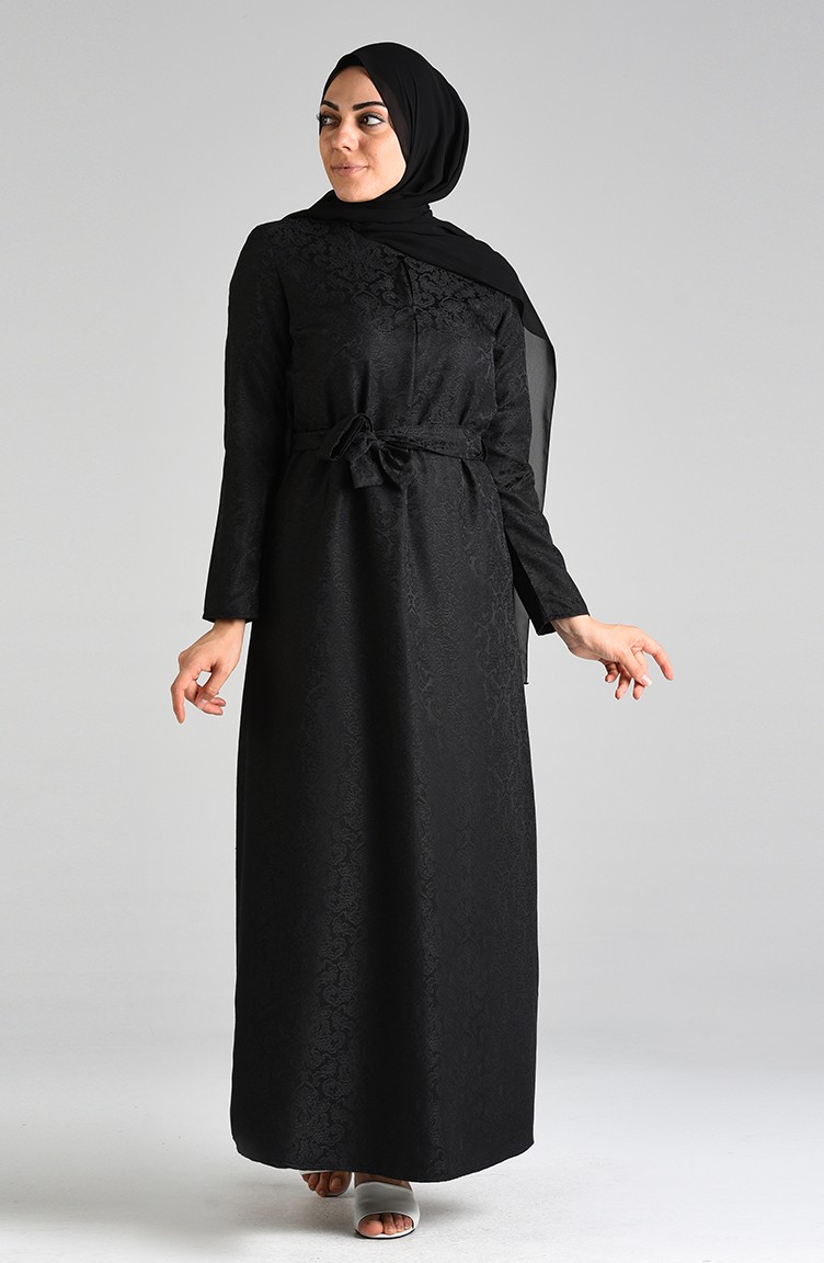 فستان أسود 6473-05 | Sefamerve