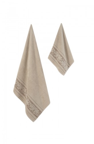 Brown Handdoek en Badjas set 000627-01