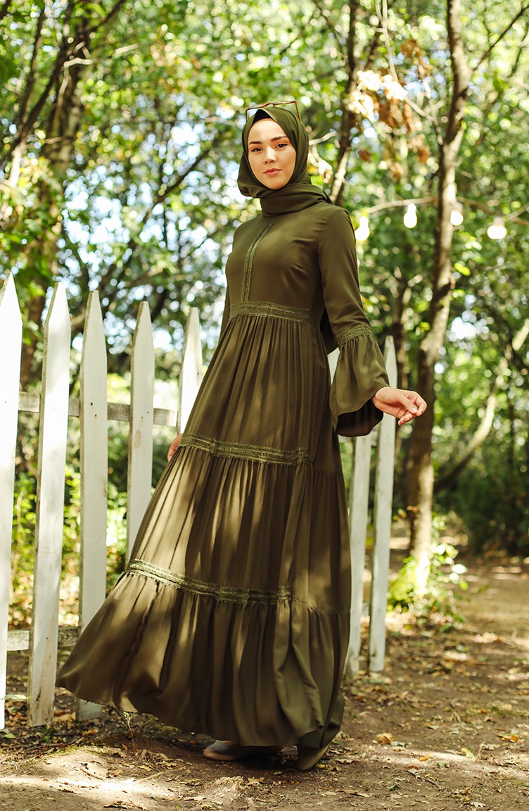 Robe Hijab Khaki 8263-05 | Sefamerve