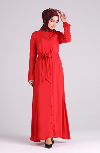 فستان أحمر 60181A-01