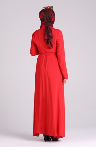فستان أحمر 60181A-01
