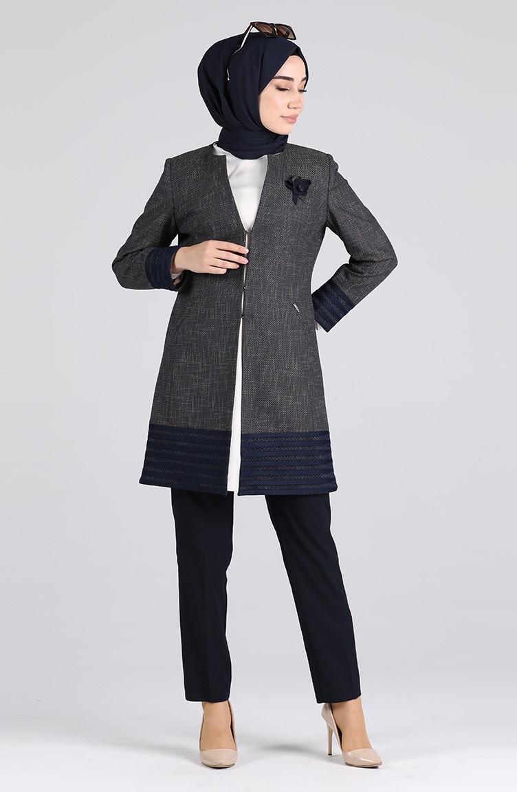 Ceket Pantolon İkili Takım 177001-02 Lacivert | Sefamerve