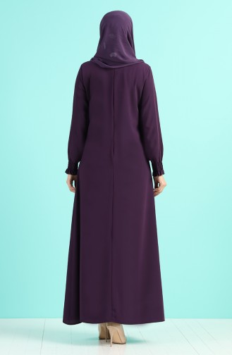 Purple Hijab Dress 1003-05
