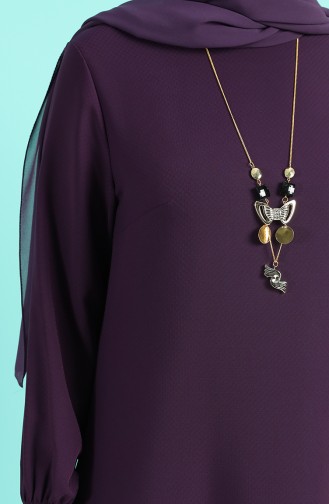 Purple Hijab Dress 1003-05