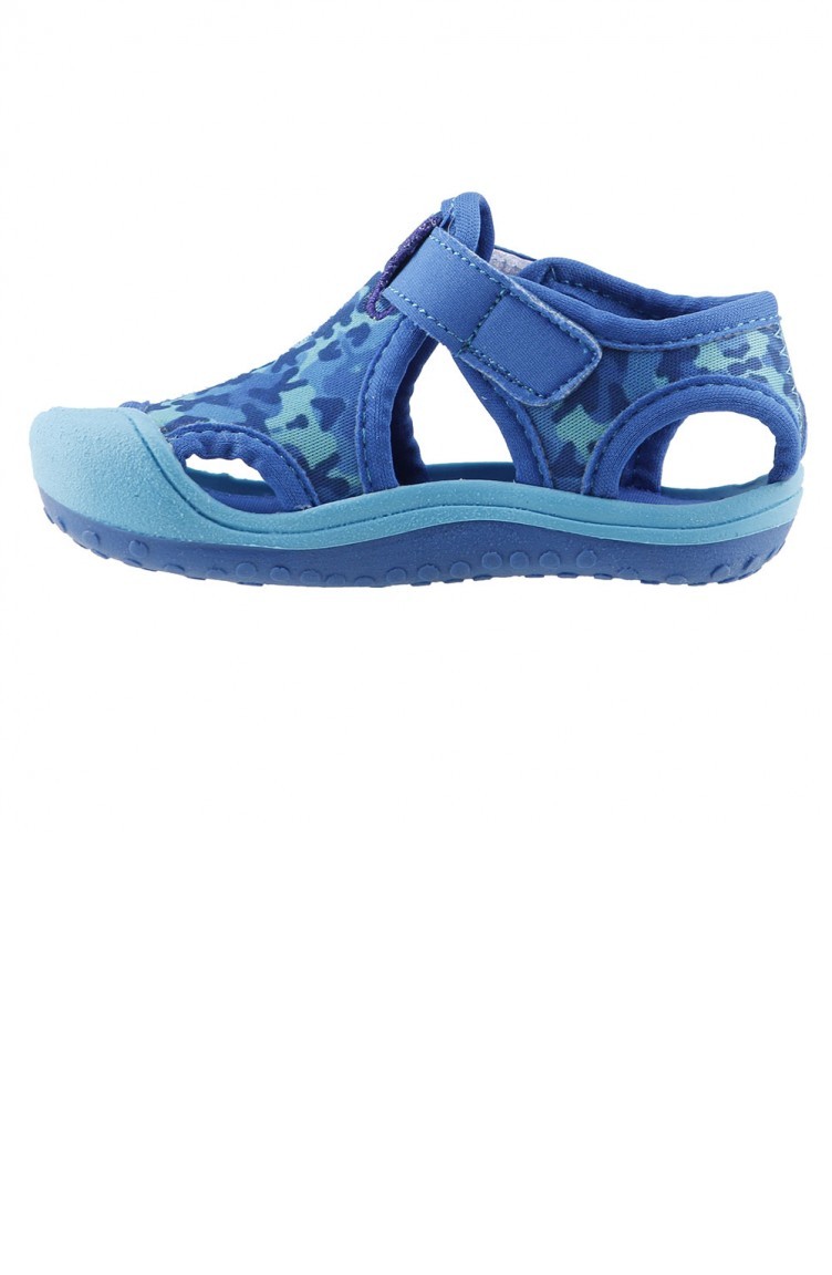 Ayakland Kids Kamuflajlı Aqua Erkek Çocuk Sandalet Panduf Ayakkabı Mavi |  Sefamerve