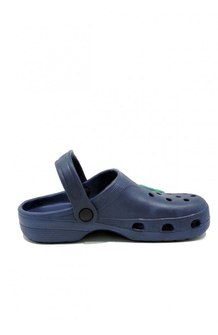Navy Blue Summer slippers 3508.MM LACIVERT | Sefamerve
