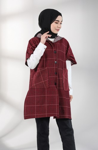 Claret red Poncho 9019D-01