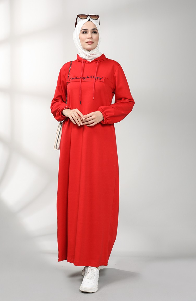İki İplik Spor Elbise 21K8126-05 Kırmızı | Sefamerve