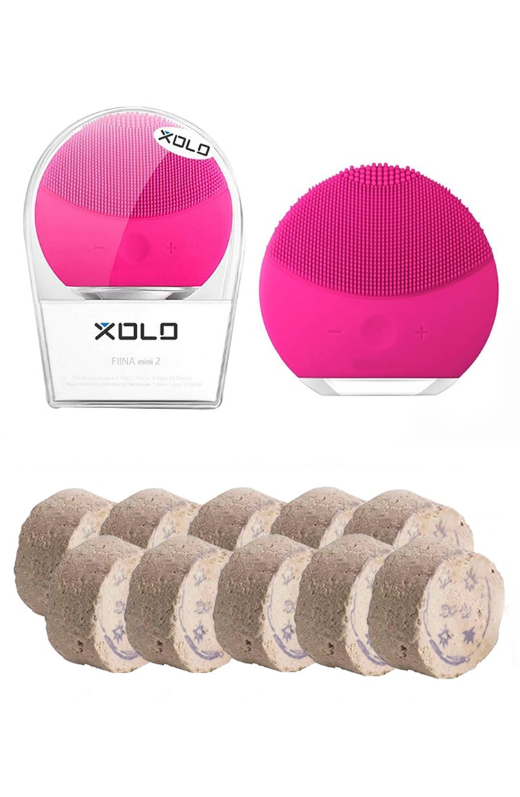 Xolo Şarjlı Yüz Temizleme Cihazı-Ruşurum Taşı SM0105 Fuşya 10 Adet |  Sefamerve