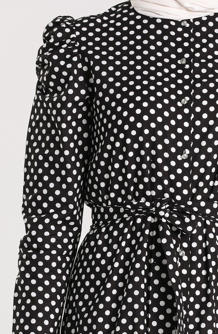 فستان أسود 005561-01 | Sefamerve