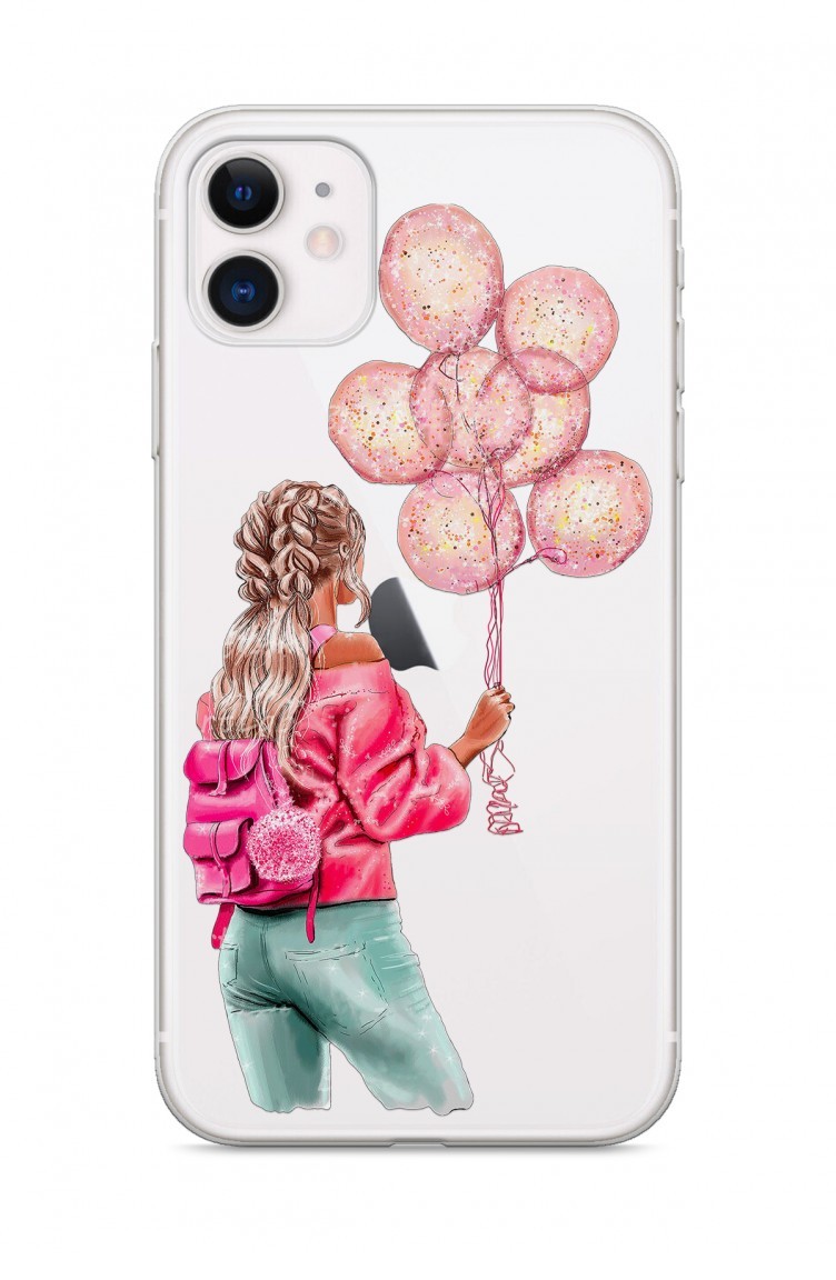 Balonlu Kız Tasarımlı İphone 11 Telefon Kılıfı Fms046 | Sefamerve