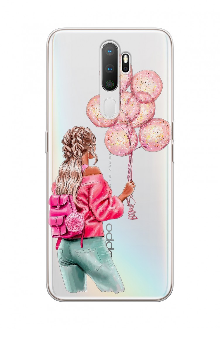 Balonlu Kız Tasarımlı Oppo A5 2020 Telefon Kılıfı Fms046 | Sefamerve