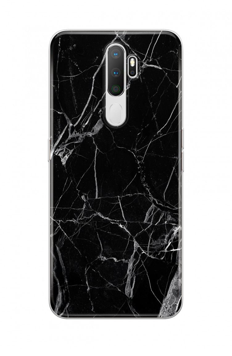 Çizgili Mermer Tasarımlı Oppo A9 2020 Telefon Kılıfı Fmm036 | Sefamerve