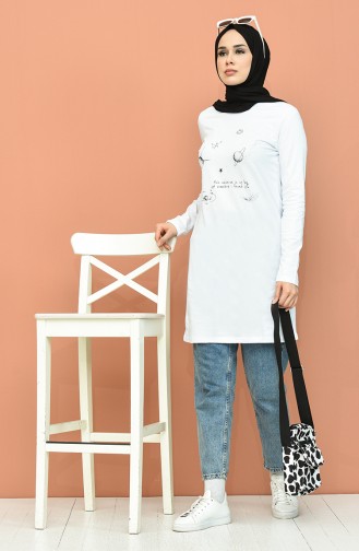 Weiße Tunika Modelle und Preise - Hijab Kleidung - SefaMerve