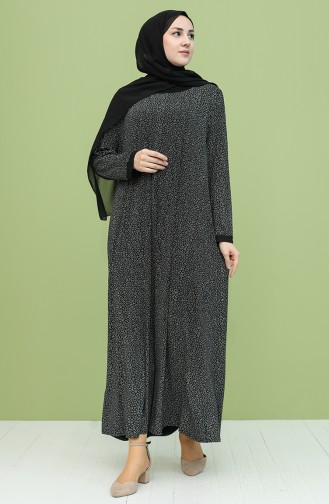 Black Hijab Dress 4552C-03