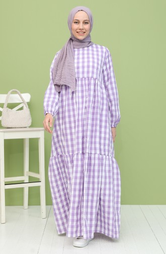 Lila Hijab Kleider 21Y8223-06