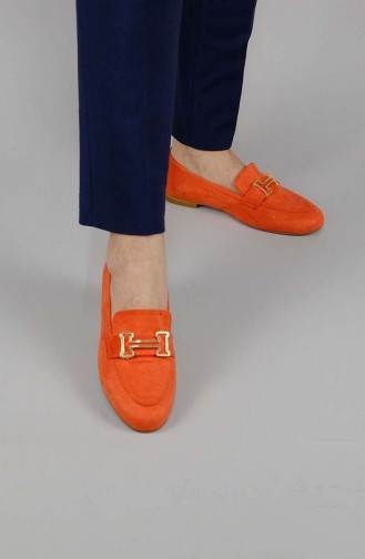 Orange Women`s Flats 1975mr-18