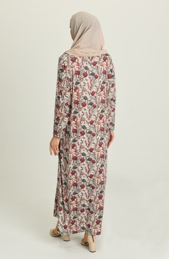 Plum Hijab Dress 2311A-01