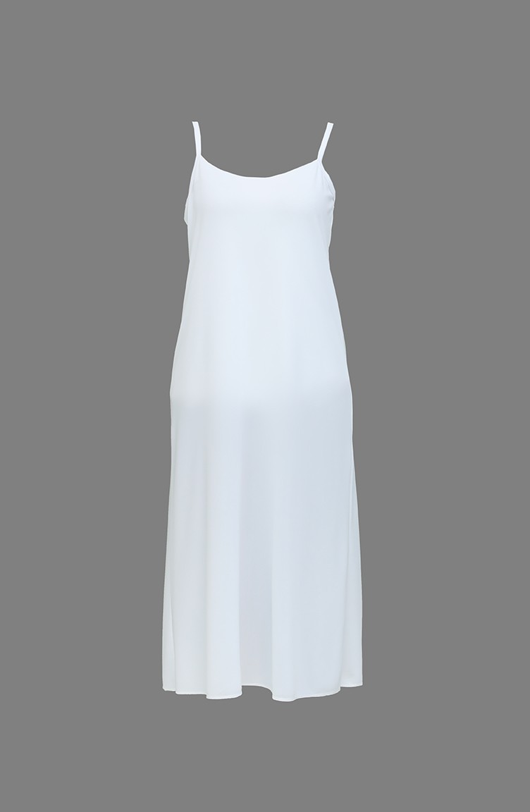 Askılı Elbise Astarı 0719-02 Beyaz | Sefamerve