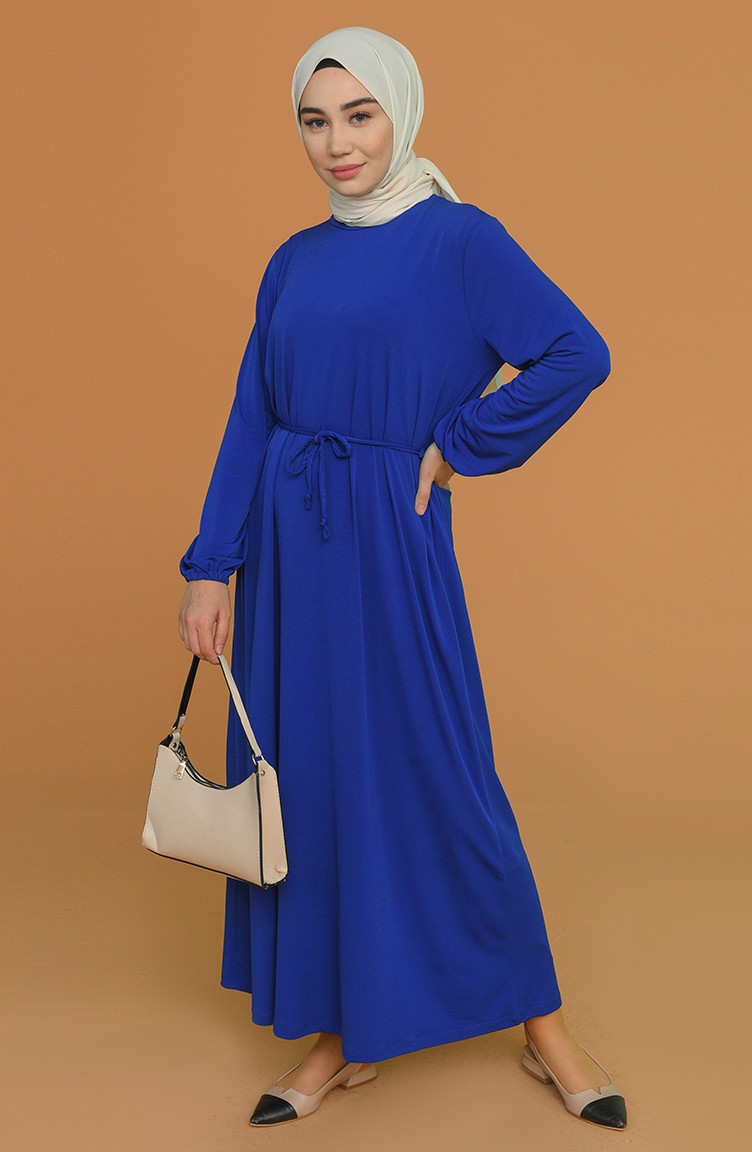 فستان أزرق 0571-01 | Sefamerve