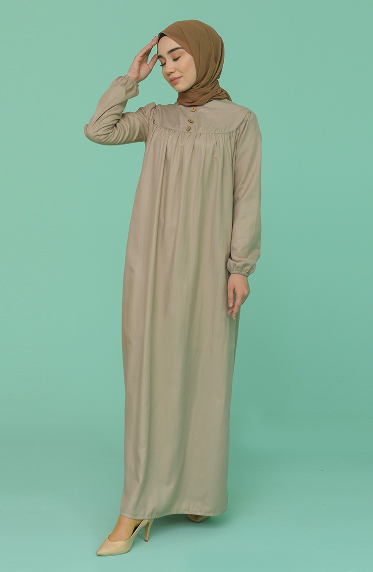 Mink Hijab Dress 0704-04 | Sefamerve