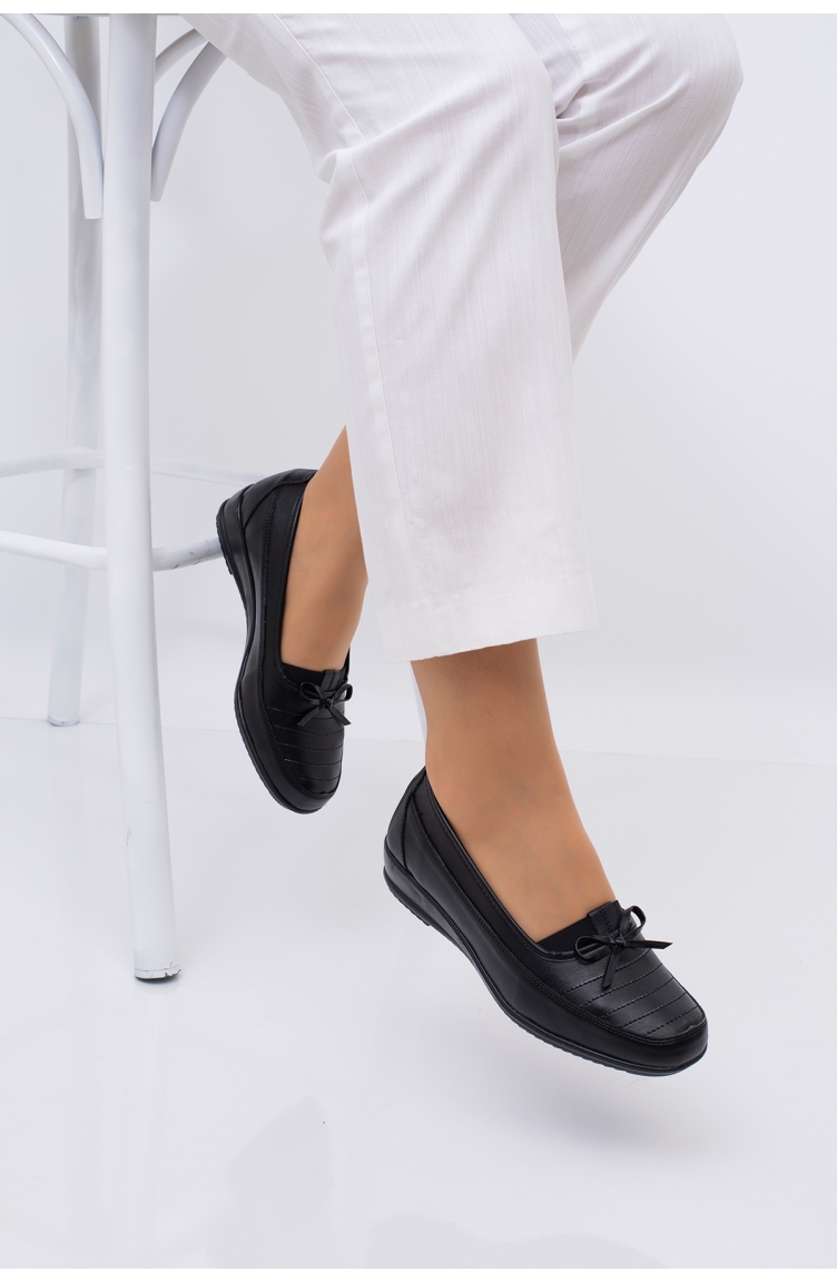 The Frida Shoes Ortopedik Bayan Ayakkabı 0008-01 Siyah | Sefamerve