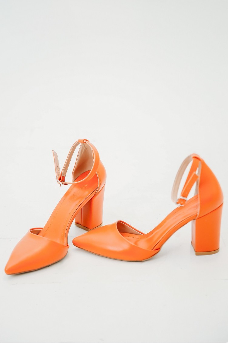 Chaussures a Talons Orange 012 | Sefamerve