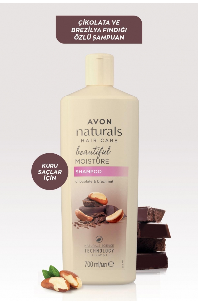Avon Naturals Çikolata Ve Brezilya Fındığı Kokulu Şampuan 700 Ml.  SAMPUAN1038-01 Beyaz | Sefamerve